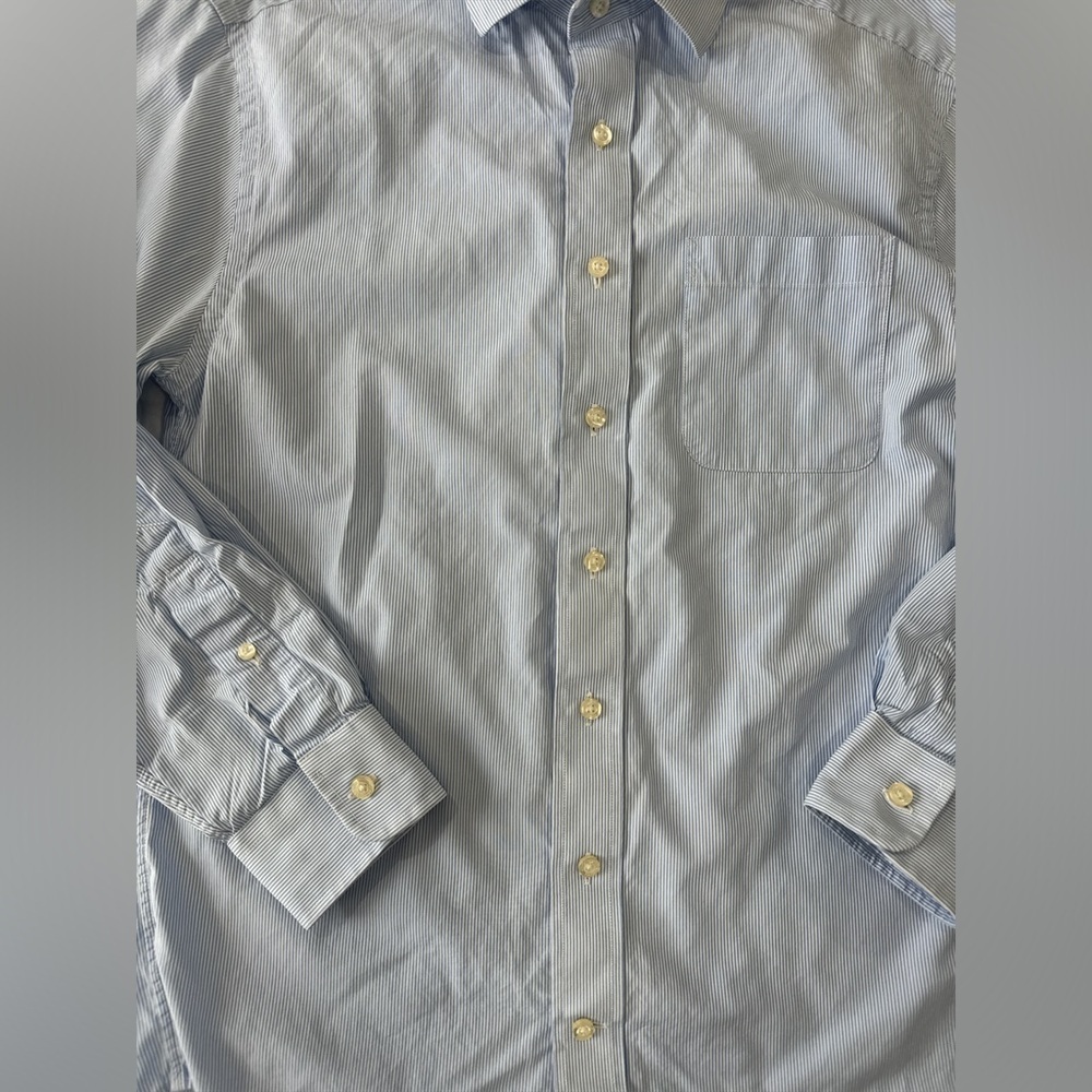 Vineyard Vines Light Blue Micro-Stripe Dress Shirt - Picture 3 of 3